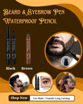 Beard Eyebrow Pen Waterproof Pencil Long Lasting Professional Fine Sketch Liquid Eye Brow Pencil