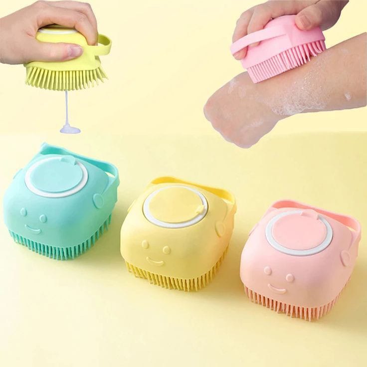 Soft Silicone Bath Brush Body Exfoliator Massage