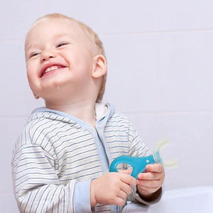 1+1 = 2 PICE U-Shaped Toothbrush for Children & Baby