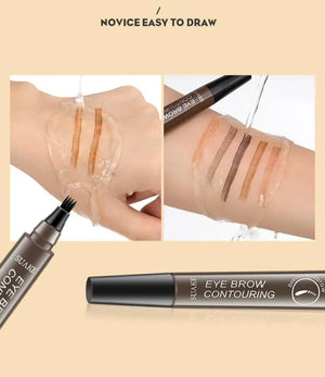 Beard Eyebrow Pen Waterproof Pencil Long Lasting Professional Fine Sketch Liquid Eye Brow Pencil