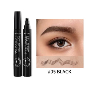 Beard Eyebrow Pen Waterproof Pencil Long Lasting Professional Fine Sketch Liquid Eye Brow Pencil